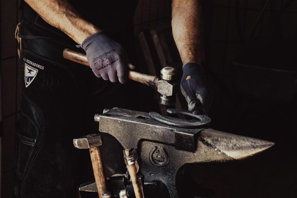 fabrication d'un fer à cheval